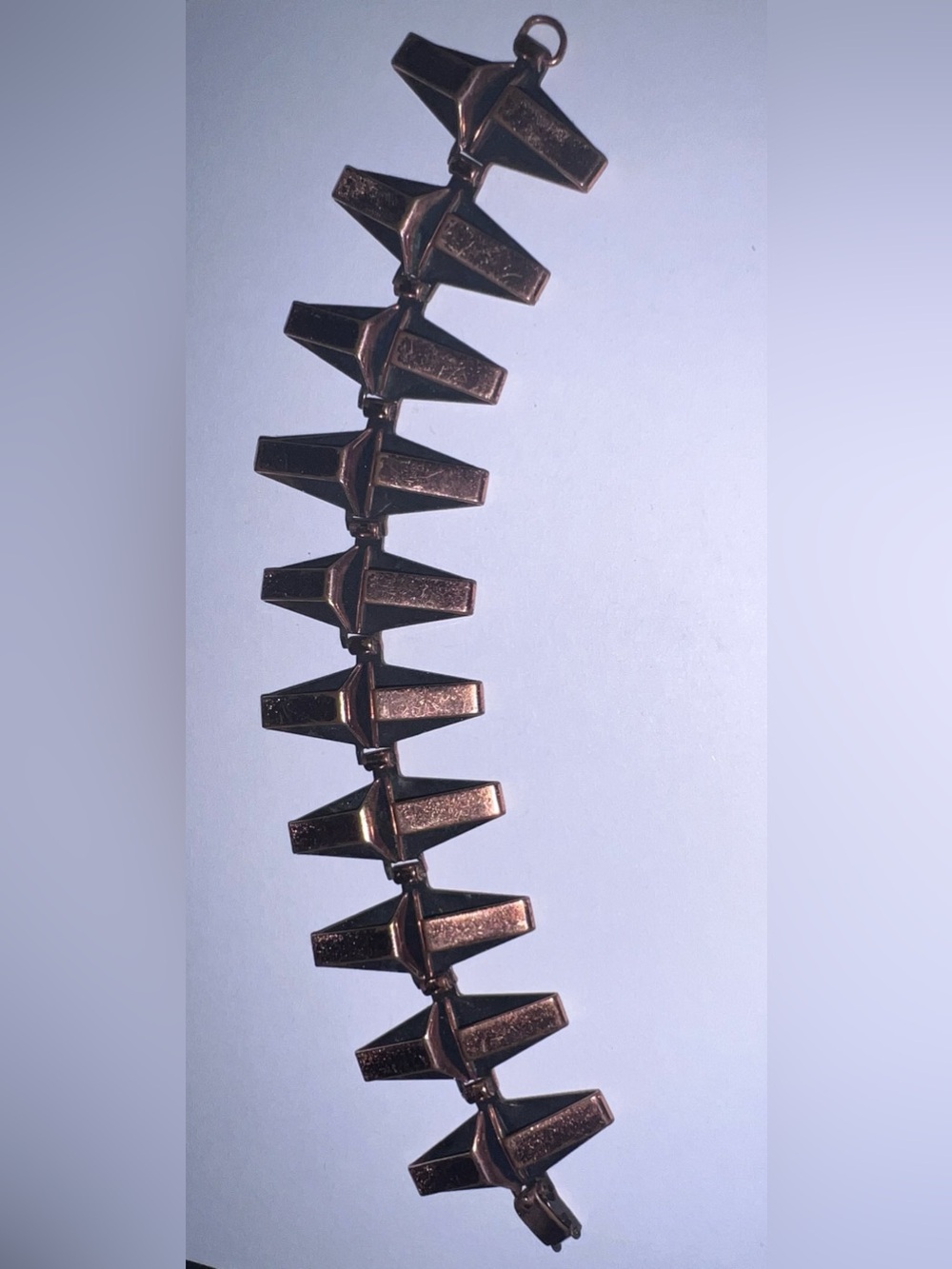 RENOIR copper bracelet geometric  Googie link panel MCM authentic